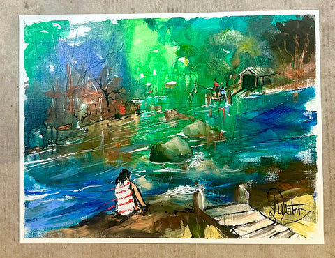 Unframed Paper Original Half Sheet