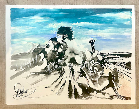Unframed Paper Original Half Sheet