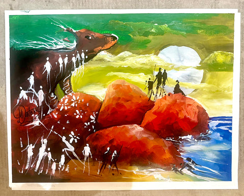 Unframed Paper Original Half Sheet