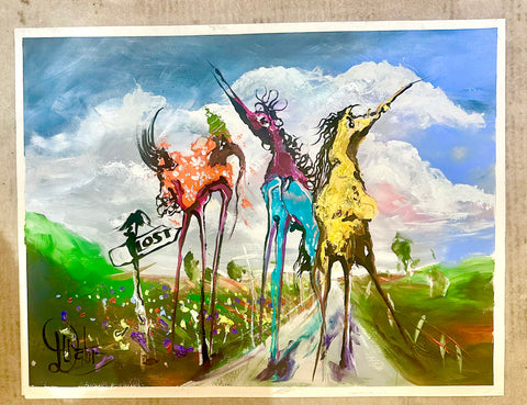 Unframed Paper Original Half Sheet
