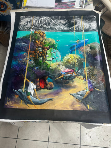 Unstretched 4 - Canvas Original