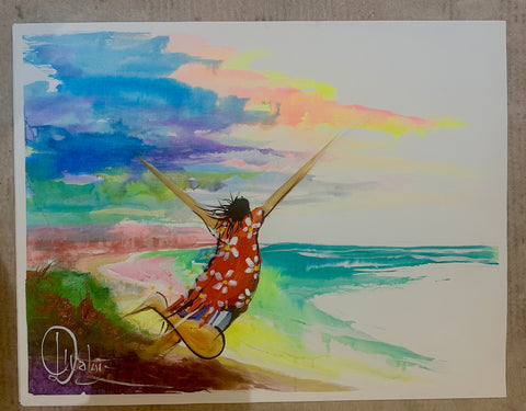 Unframed Paper Original Half Sheet