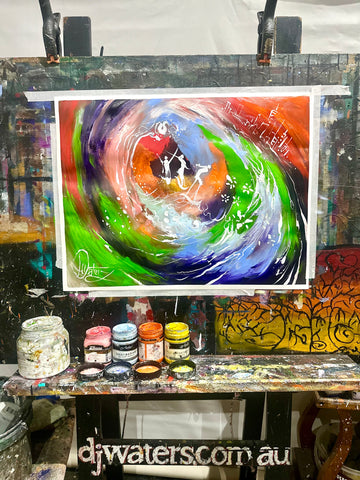 Unframed Paper Original 2/12