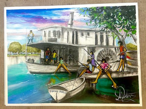 Unframed Paper Original Half Sheet