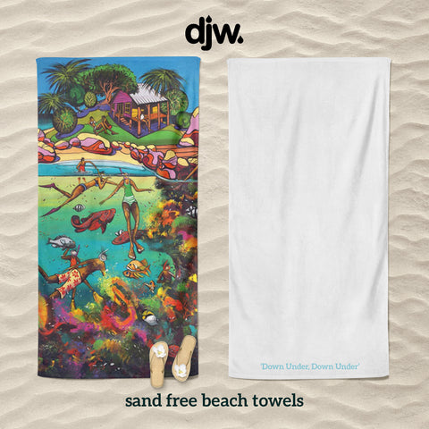 'Down Under' Sand Free Towel