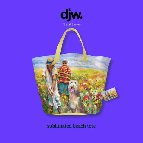 'First Love' Sublimated Beach Tote