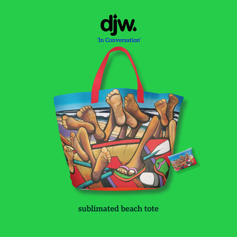 'In Conversation' Sublimated Beach Tote